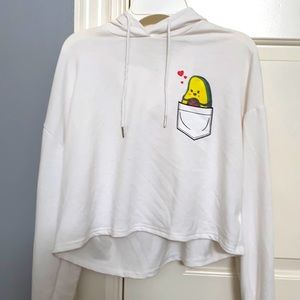 Cropped Avocado Sweatshirt!